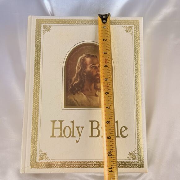 Vtg Bible King James Version Regency 700W Red Letter 1971 White Cover Sealed! - Picture 6 of 8